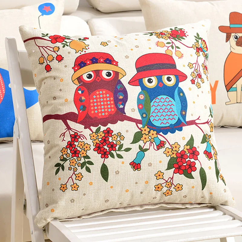 Wholesale Plain Linen Pillow Covers Decorative Home Bed Cushion