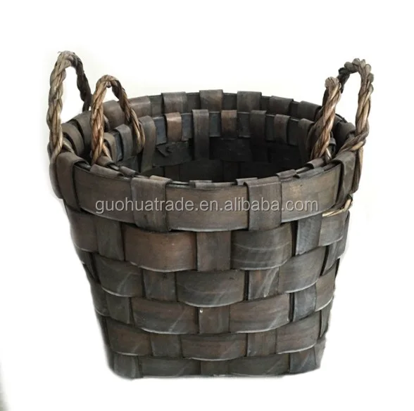 Cheap Wooden Chipwood Flower Basket,Wood Baskets Wholesale Buy Cheap