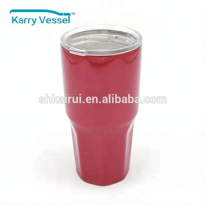 Wholesale Vacuum Insulated Tumbler Coffee Cup Powder Coated Double Wall Thermos Stainless Steel Tumbler