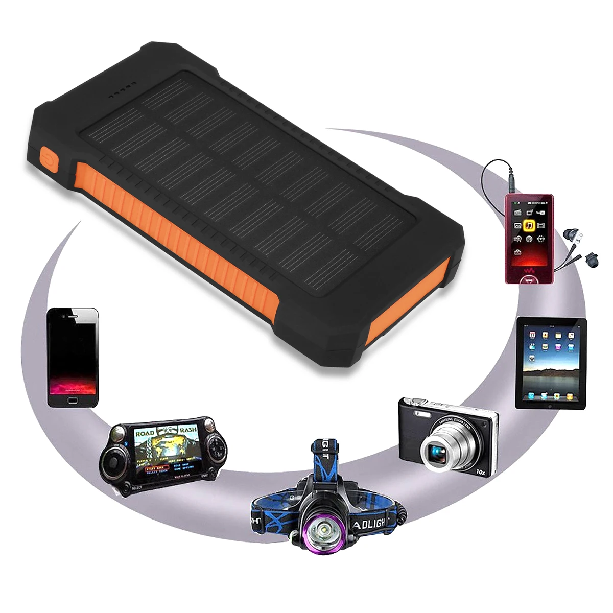 2 in 1 portable solar power bank +wireless charger for all QI standard devices - ANKUX.COM