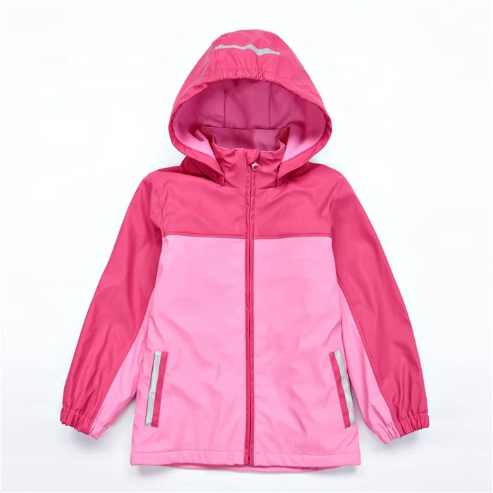 lined rain jacket with hood