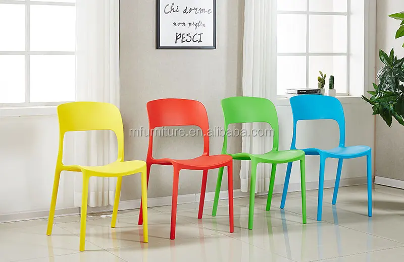 
Cheap stackable plastic restaurant cafe high back dining armless chair 
