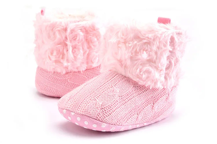 red velvet baby shoes