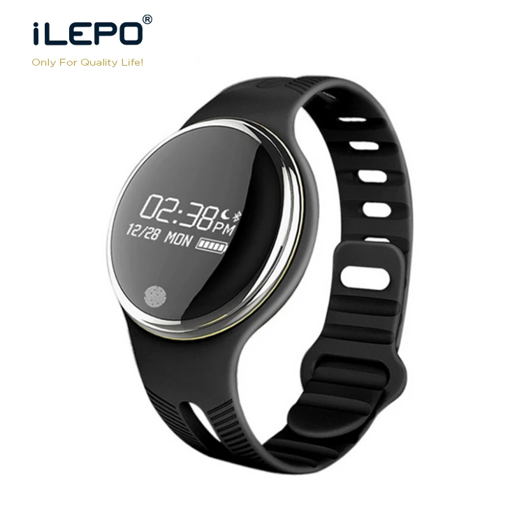 

0.96 inch OLED screen intelligent bracelet fitness tracker waterproof q7s smart watch, Black;white