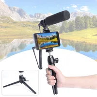 

2019 Hypercardioid Mobile phone holder video Live streaming microphone