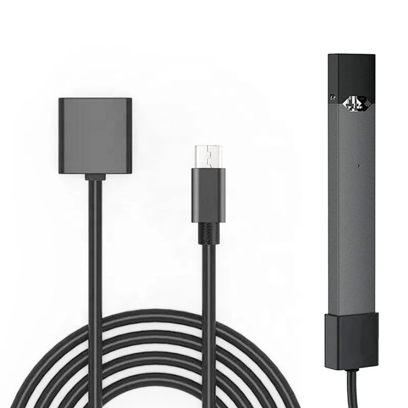 

Portable Popular E Cig Charger Cable for JUUL Charging(for IPhone,for Huawei,for Samsung), Black