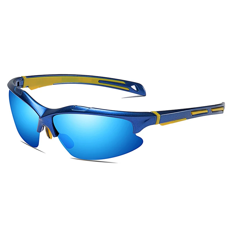 Square sports anti-explosion polarized sunglasses with CE FDA UV400
