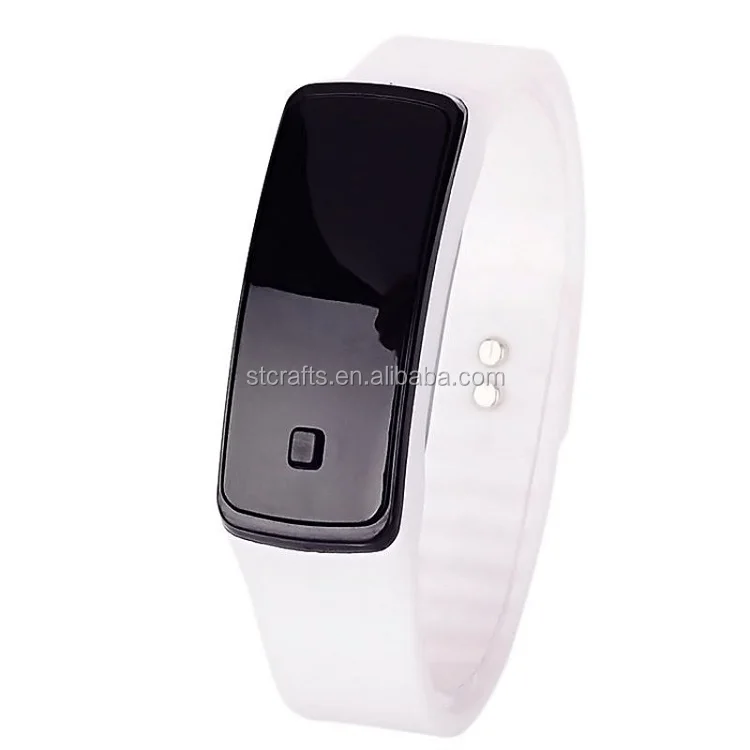 New Arrival Womens Mens Couple Silicone Band Watches Electronic Led