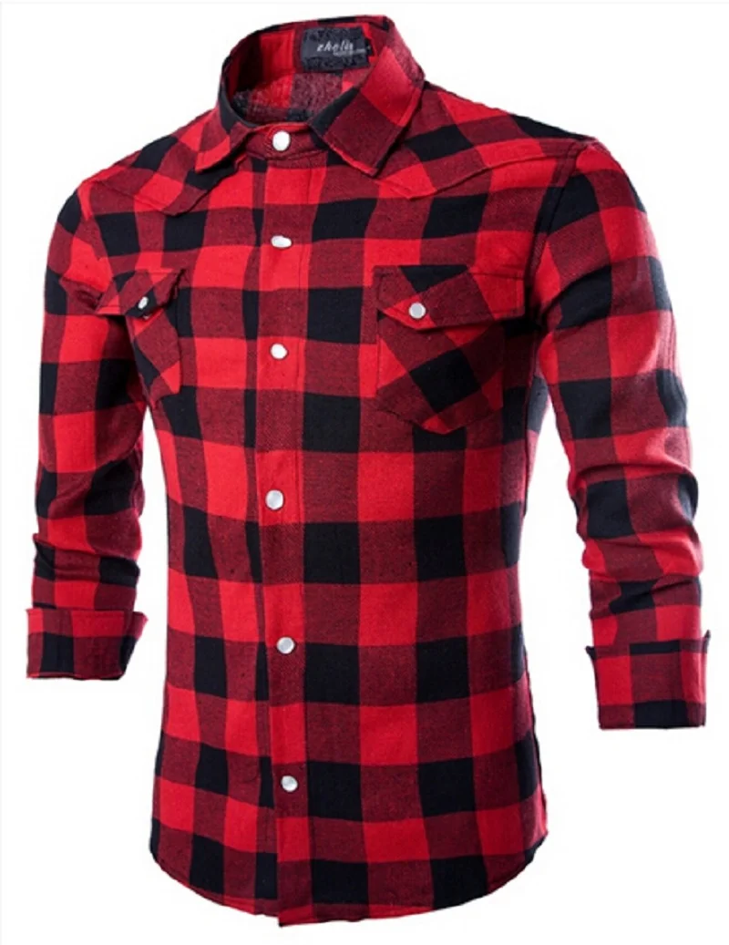Promoción de Camisas A Cuadros Para Los Hombres - Compra
