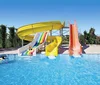 Fixed swimming pool fun fiberglass product games slides