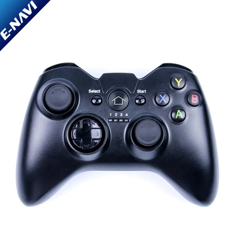 

C9 Wireless Game Controller Enavi Vibration Wireless Gamepad with Joystick for Phones PS3 PC, Black (main color);or other customized colors