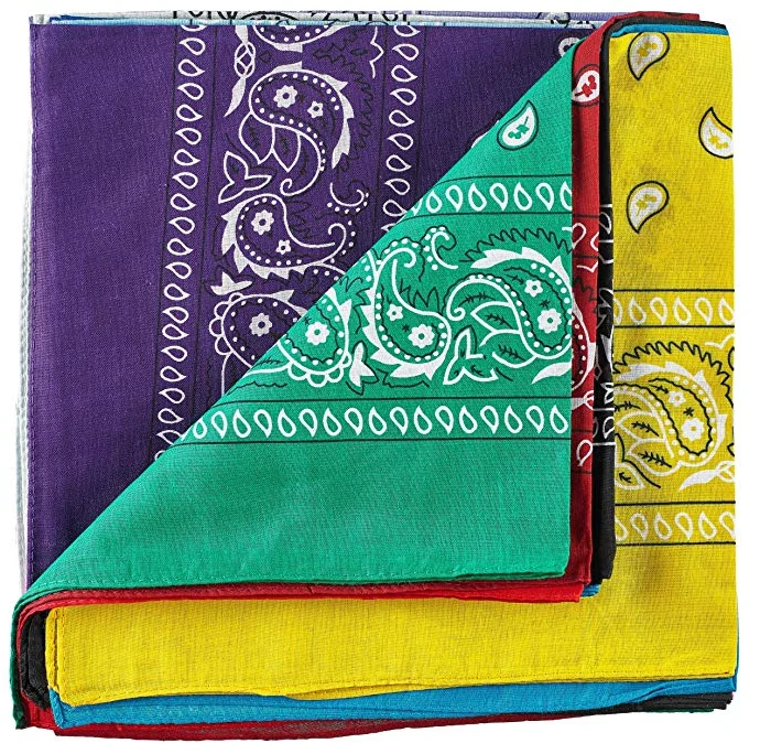 Promotion Gift Multi Colors Handkerchief Logo Customize Printed Bandana