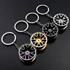 Wholesale Car Wheel Hub shape Custom Metal Auto Keychain