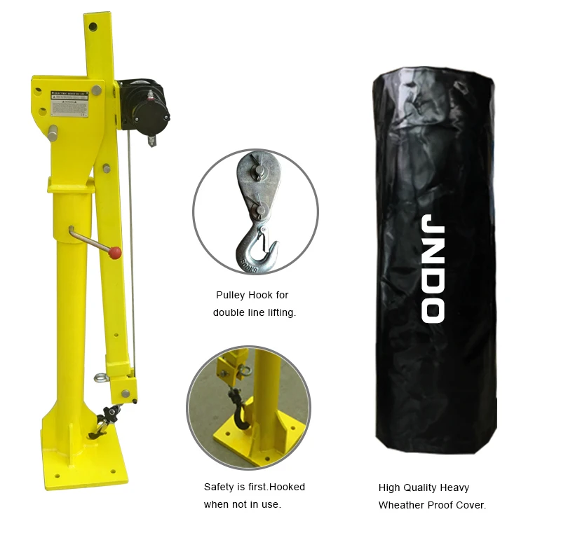 
Pickup truck mounted jib crane 