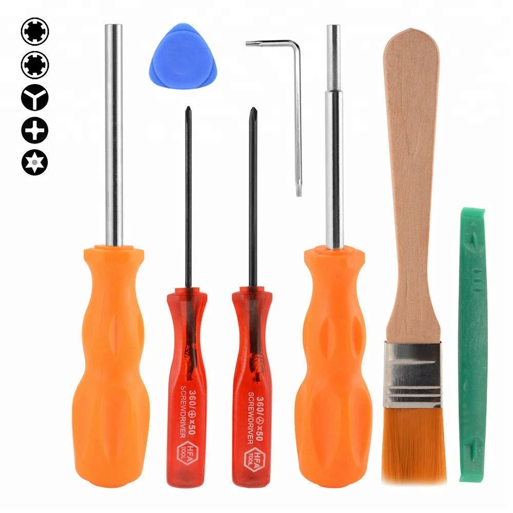 

8pcs Security Screwdriver Bits Set repair tool set Cleaning Repair Tools for Nintendo for N64 for NGC AC1033 acrewdriver set