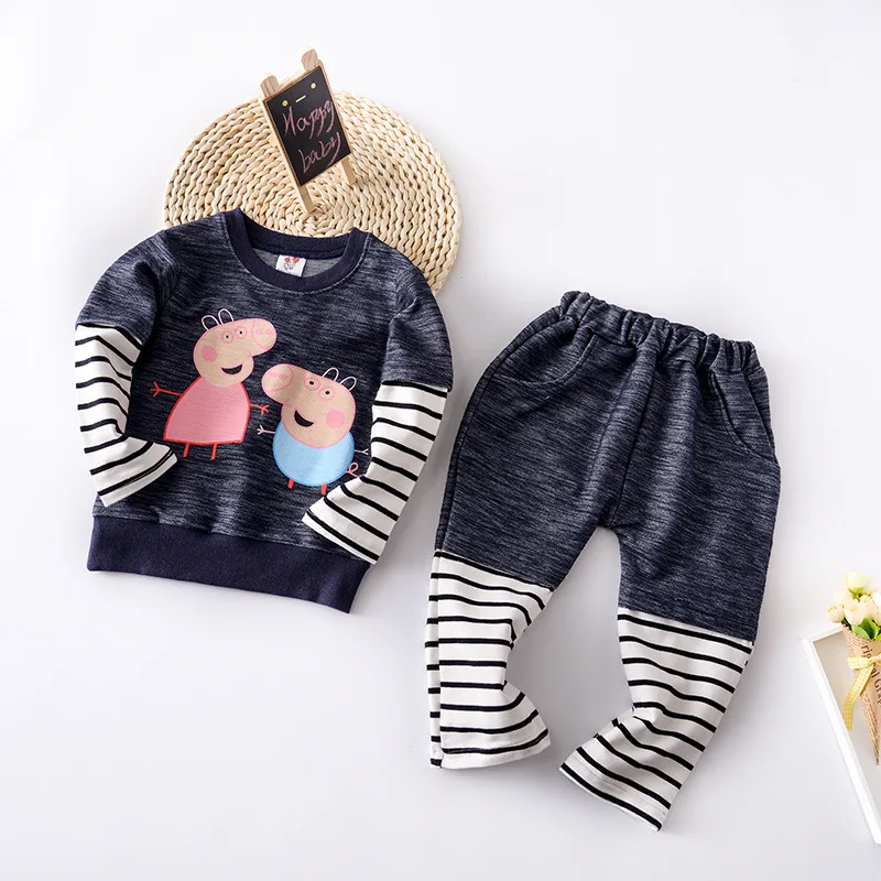 

Custom Sweatshirt And Trousers Kids Clothing Cotton Sets For Shopping, As picture