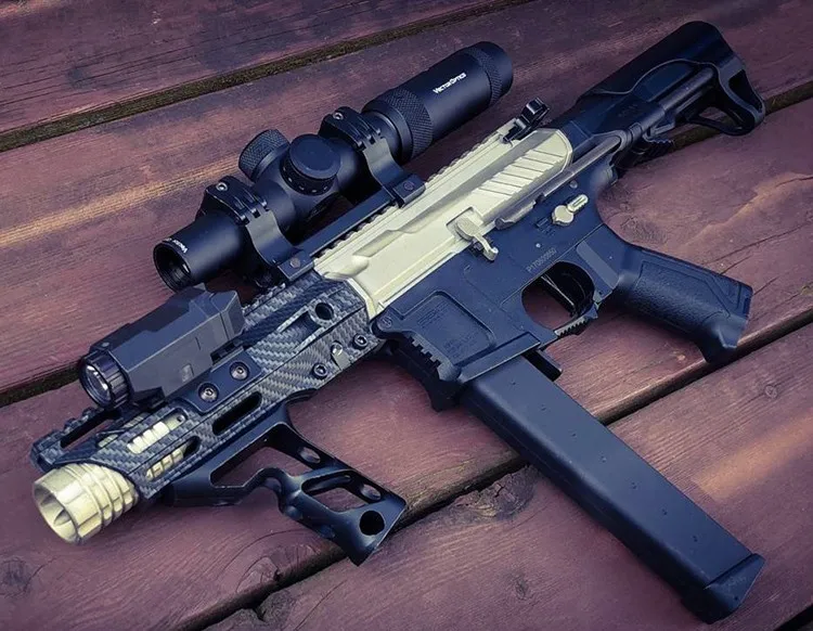 super light carbon fiber polymer 7" inch mlok handugard ultra