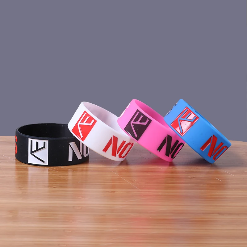 Custom 1 Inch Silicone Bracelets No Minimum Rubber Band No Excuse
