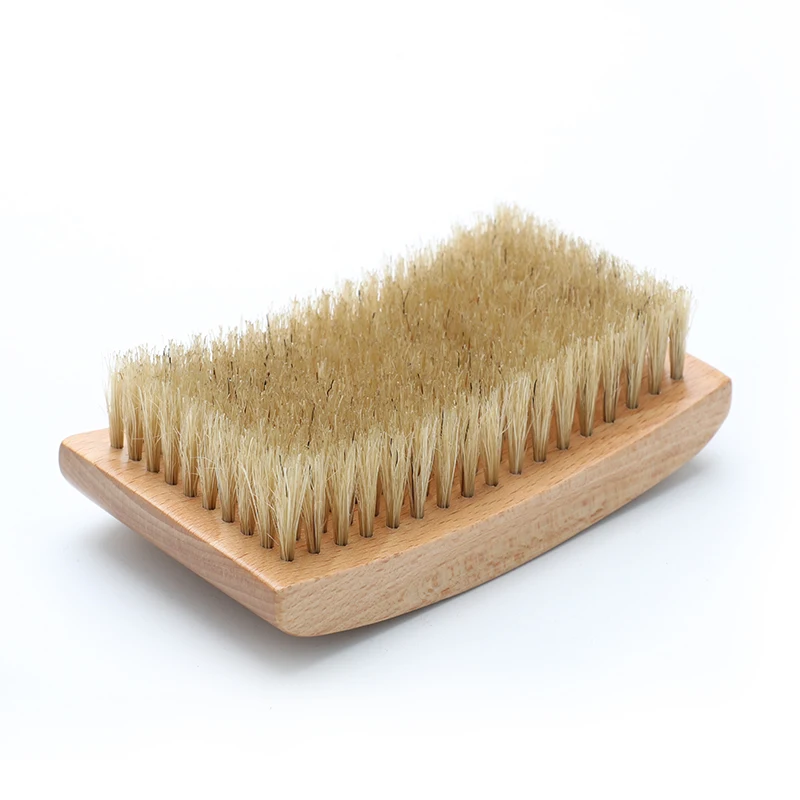 

MS wholesale OEM beechwood boar bristle beard care groooming kit private label curved wave beard brush, N/a