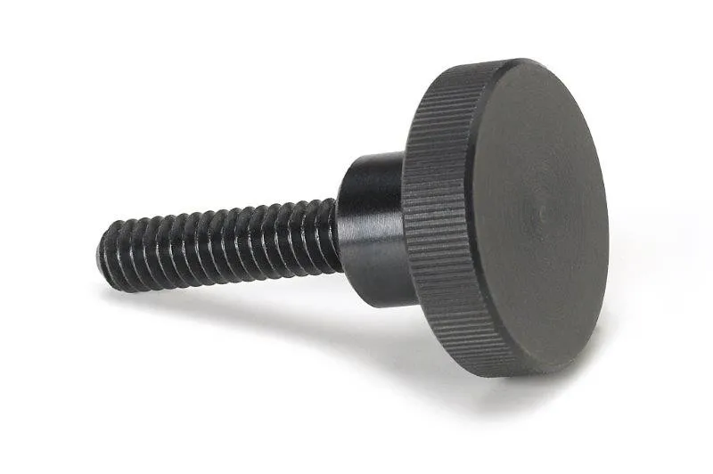 Knurled Head Black Oxide Steel Thumb Screw Manufactured By Cnc Machines ...