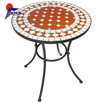 scaune gradina sedie mozaic balcon rosu terasa pliante mosaico tectake ronde negru chaises bistro