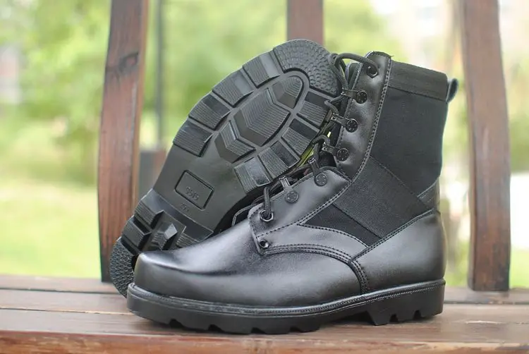 Parachute Russian Army Leather Boot Custom Combat Boots Kenya Army