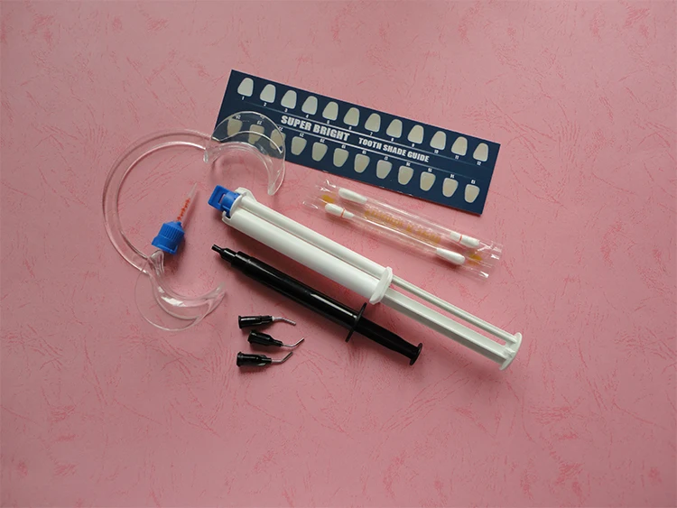 
Dental teeth whitening products 35%hp dual barrel syringe 