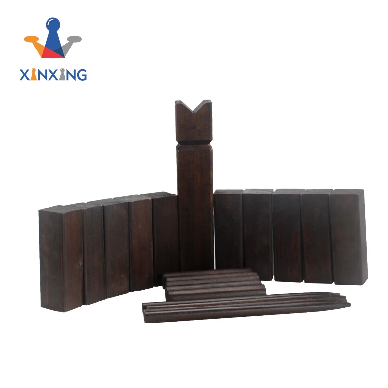 

Wooden Kubb Viking Chess Fun Outdoor Yard Game out door game