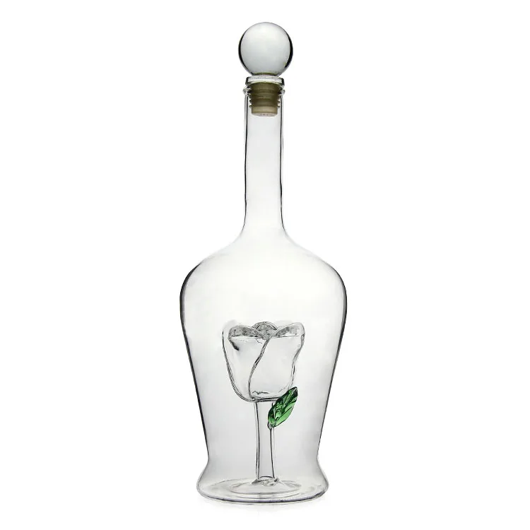 Aihpo3 Manufacture Antique Fancy Custom Shaped 750ml Handmade Empty