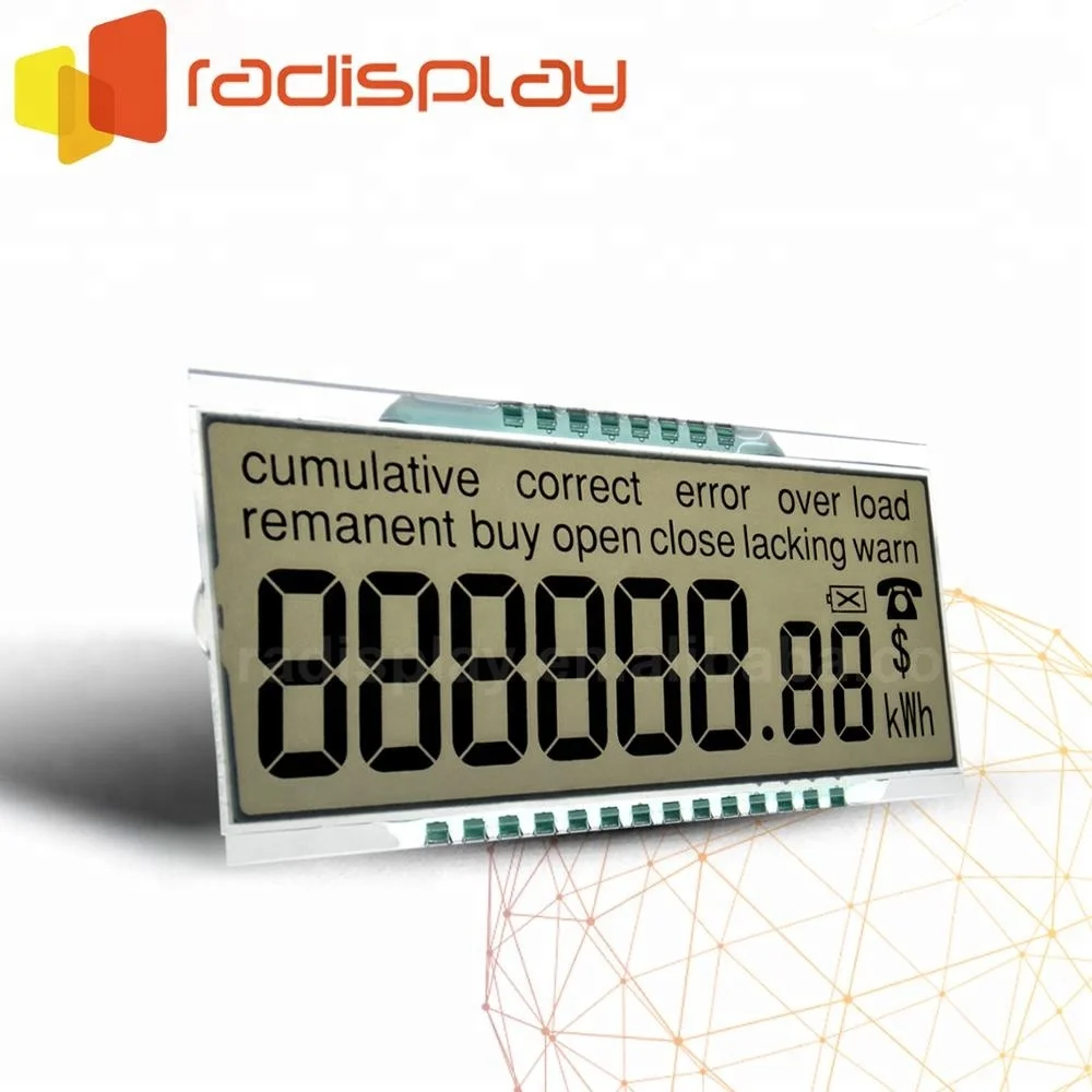 
4 Digit Tn Custom 7 Segment Energy Meter Lcd Display Panel 