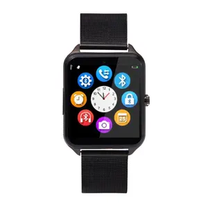 Z60 Stainless Steel Strap Smart Watch Camera SIM Card Slot