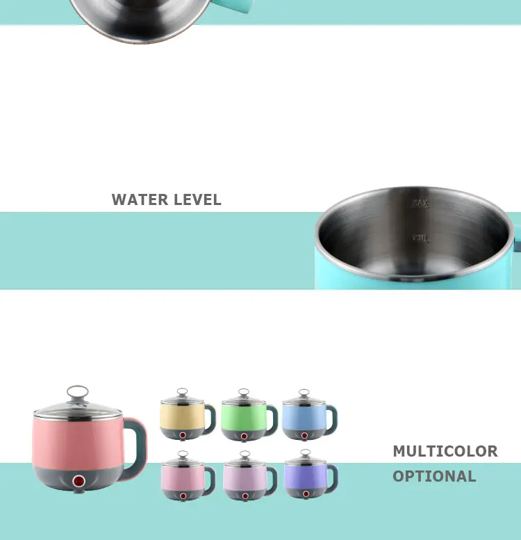 Small Kitchen Appliance 1.2l Multi Function Cooking Pot Electric Cooker
