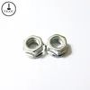 Factory price flat head rivet nut hex nylon locking lock hex flange nuts