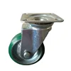 New Design 100 mm swivel pu on steel Japanese garbage bin caster with great price