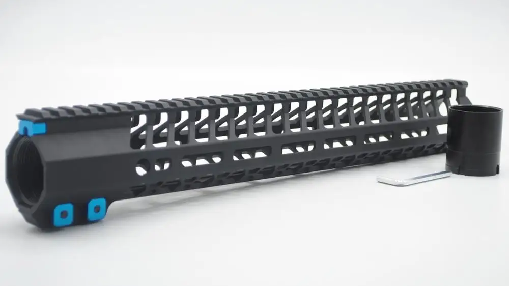 
Aplus New Side-fixed style 15 Inch High Profile Black M-lok Free Float Handguard fits .308/7.62 DPMS 