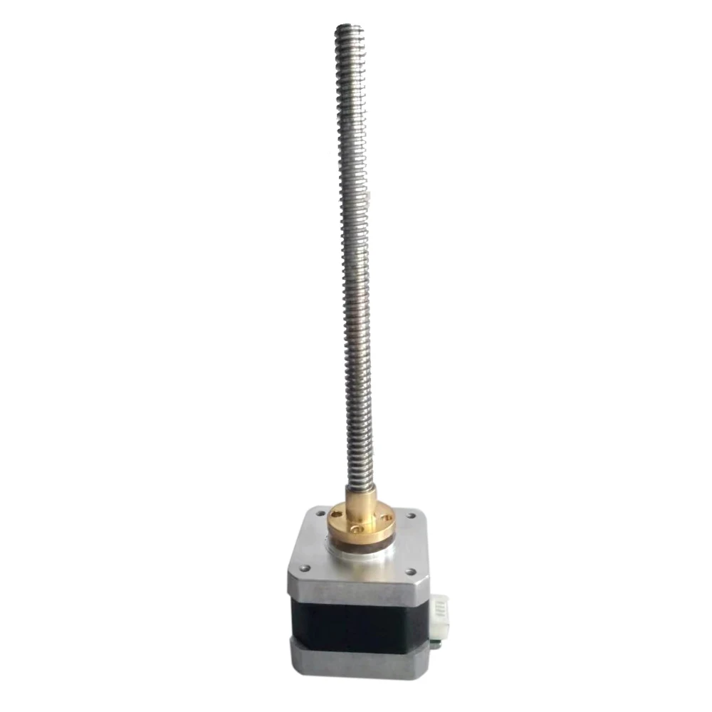 42mm Lead Screw 12v Threaded Rod Nema 17 Stepper Motor With Brass Nut
