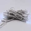 CE Rohs White Wires IP68 10M 100 LEDs LED Rubber Wire String Light