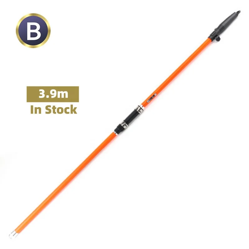 

In stock 3.9m 30T high carbon fiber 180-300g sea beach pike tele surf casting fishing rod blanks, Orange