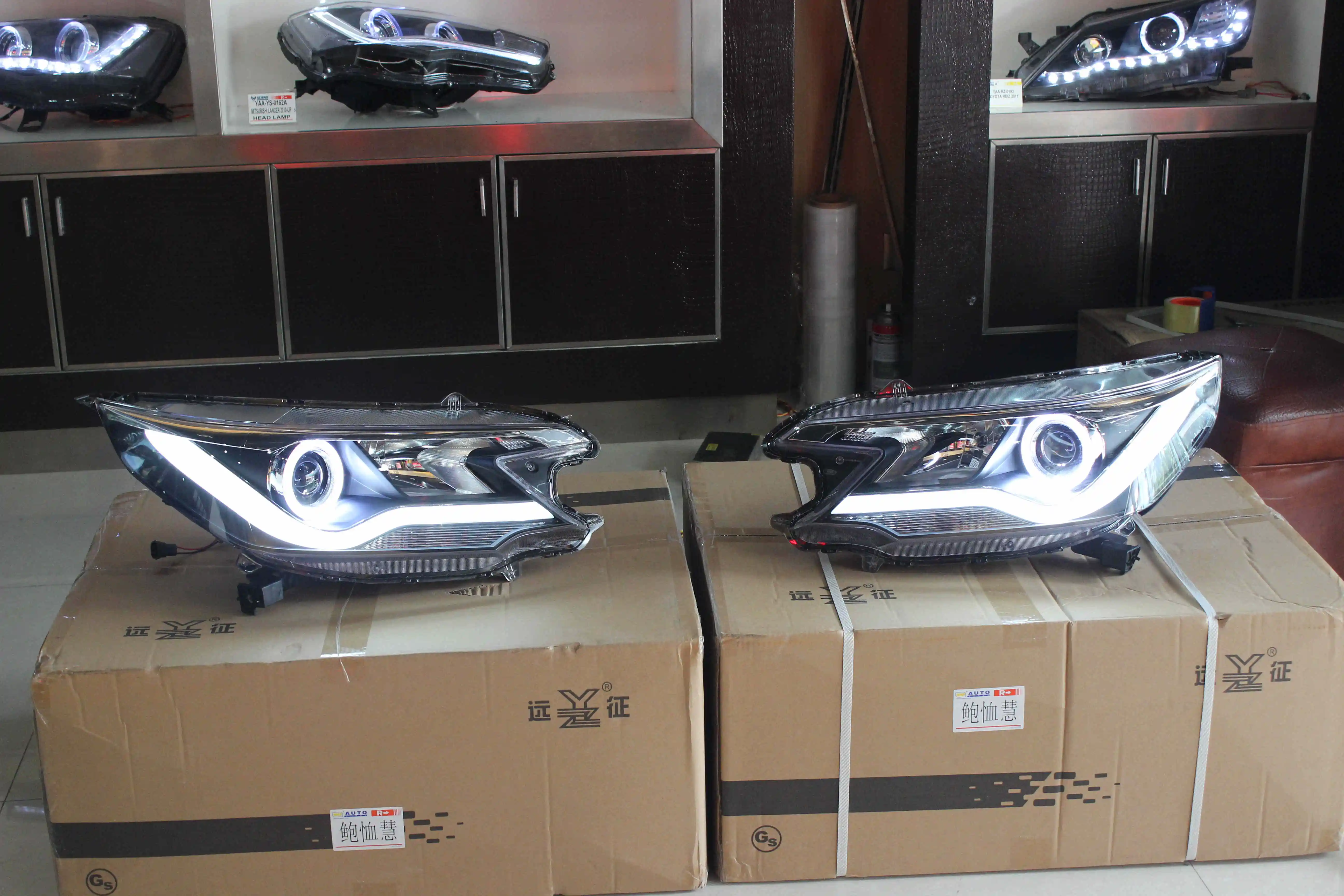VLAND manufacturer for car lamp for CRV 2012-2018  LED head light plug and play with DRL+signal light whole price sell