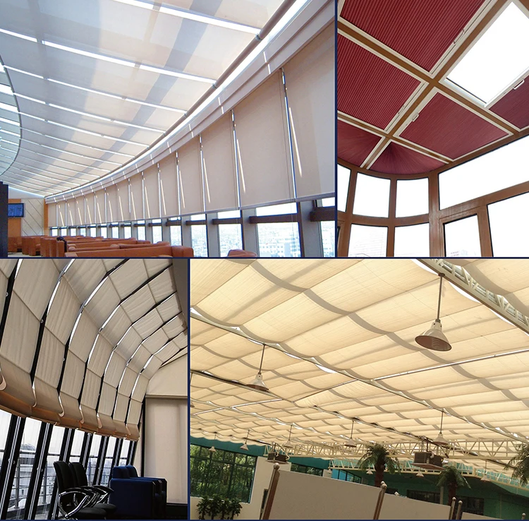 Top quality manufacturer electric retractable roof systems blinds
