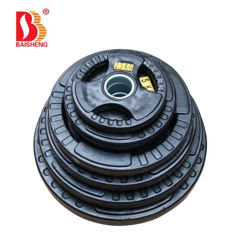 
Hot Sale Free Weight Commercial Gym Equipment Barbell Discs Bumper Plate Weight Plate 