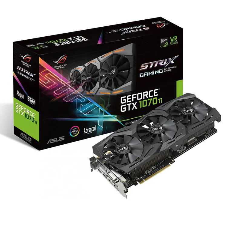 

ASUS NVIDIA ROG STRIX GTX1070TI A8G GAMING Graphics Card with GDDR5 8008 MHz 256 bit