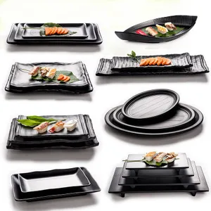 Image of 8 9 10 11 12 inch dinner plates plastic modern melamine dishes rectangle melamine restaurant plates hotel