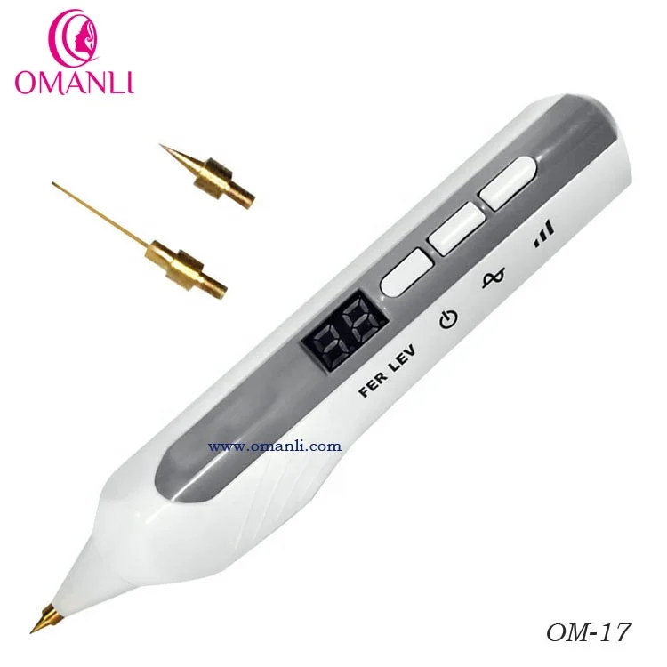 

Mini Laser mole removal freckle pen needle sweep spot mole plasma point beauty equipment, Whilte & grey