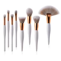 

8 Pcs Makeup Brush Kit Soft Synthetic Makeup Applicator Brush For Women Eyeshadow Facial Make Up