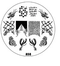 2015 new A Series A58 Nail Art Polish DIY Stamping Plates Image Templates Nail Stamp Stencil