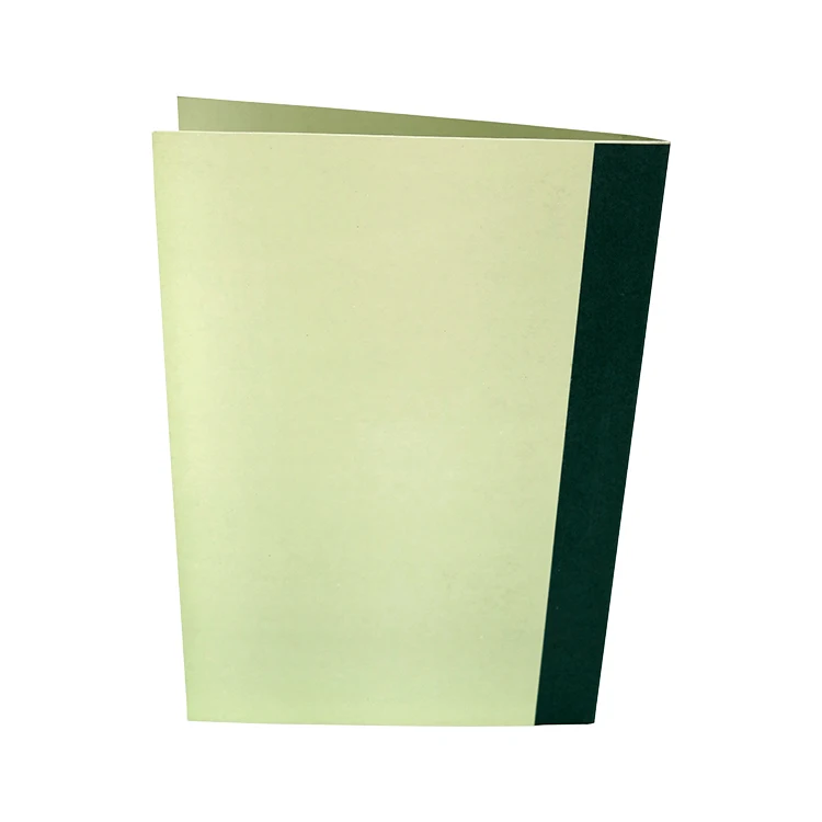 Custom Printed Green Tape Side Document Manila Folder With Gusseted
