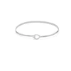 Women's Jewelry Accessories Thin Openable Hook Bangle Bracelet In Stainless Steel