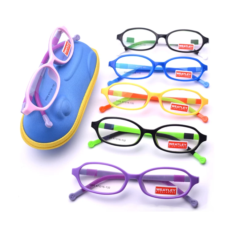 

2021 Hot Sale Eyeglass Frames Kids TR90 Italy Designer Wholesale Rubber Silicon Children Eyewear Glasses In Stock