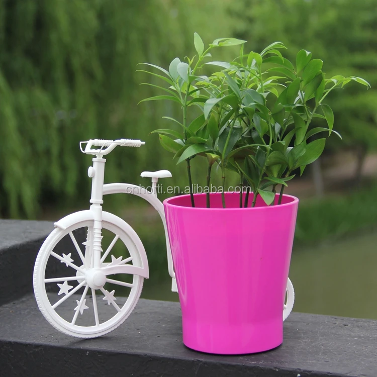 Various Size Outdoor Large Plastic Plant Pots Colorful Plastic Flower